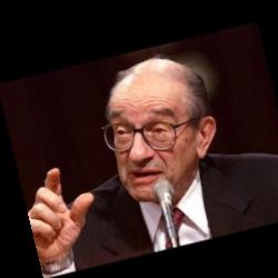 Deep funneled image of Alan Greenspan
