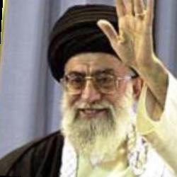 Deep funneled image of Ali Khamenei