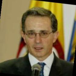 Deep funneled image of Alvaro Uribe