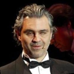 Deep funneled image of Andrea Bocelli