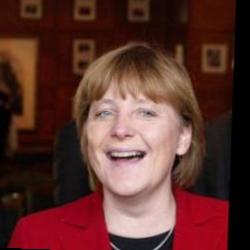 Deep funneled image of Angela Merkel