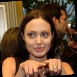 Deep funneled image of Angelina Jolie