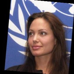 Deep funneled image of Angelina Jolie