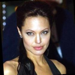Deep funneled image of Angelina Jolie