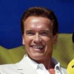 Deep funneled image of Arnold Schwarzenegger