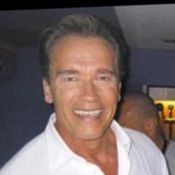 Deep funneled image of Arnold Schwarzenegger