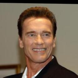 Deep funneled image of Arnold Schwarzenegger