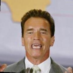 Deep funneled image of Arnold Schwarzenegger