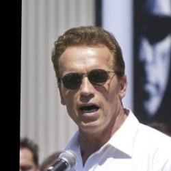 Deep funneled image of Arnold Schwarzenegger