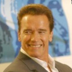 Deep funneled image of Arnold Schwarzenegger