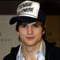 Deep funneled image of Ashton Kutcher