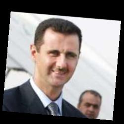Deep funneled image of Bashar Assad