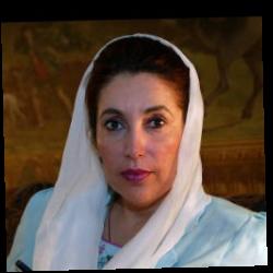 Deep funneled image of Benazir Bhutto