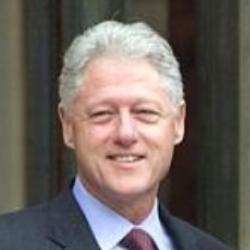 Deep funneled image of Bill Clinton