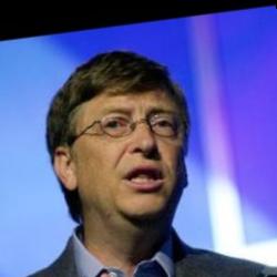 Deep funneled image of Bill Gates