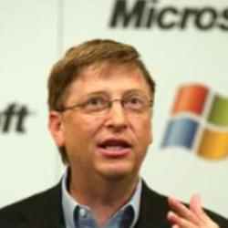 Deep funneled image of Bill Gates