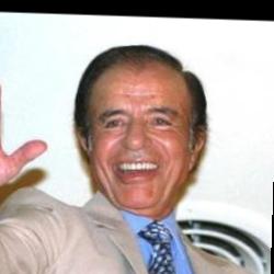 Deep funneled image of Carlos Menem