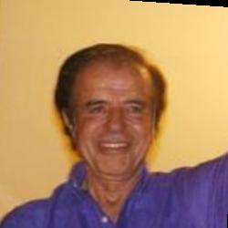 Deep funneled image of Carlos Menem