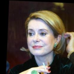 Deep funneled image of Catherine Deneuve