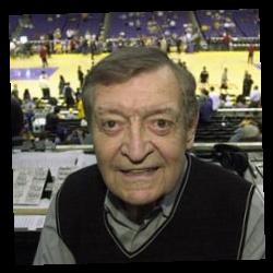 Deep funneled image of Chick Hearn