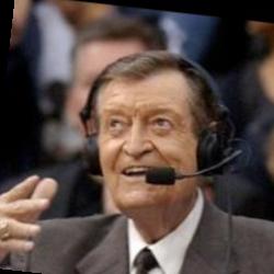 Deep funneled image of Chick Hearn