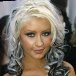 Deep funneled image of Christina Aguilera