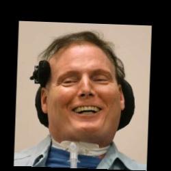 Deep funneled image of Christopher Reeve