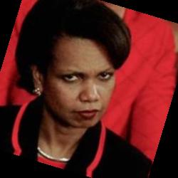 Deep funneled image of Condoleezza Rice