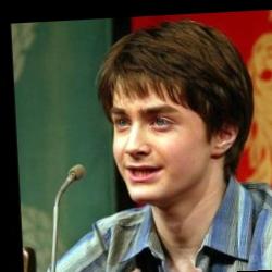 Deep funneled image of Daniel Radcliffe