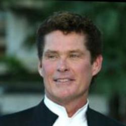 Deep funneled image of David Hasselhoff