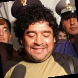 Deep funneled image of Diego Armando Maradona
