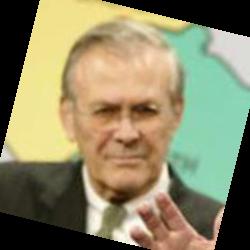Deep funneled image of Donald Rumsfeld