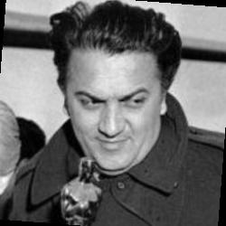 Deep funneled image of Federico Fellini