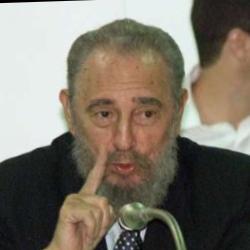 Deep funneled image of Fidel Castro