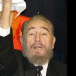 Deep funneled image of Fidel Castro