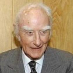 Deep funneled image of Francis Crick
