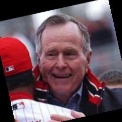 Deep funneled image of George HW Bush