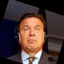 Deep funneled image of Gerhard Schroeder