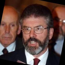 Deep funneled image of Gerry Adams