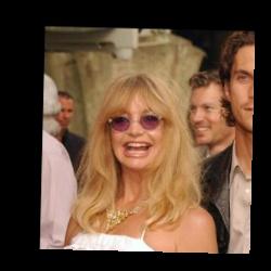 Deep funneled image of Goldie Hawn