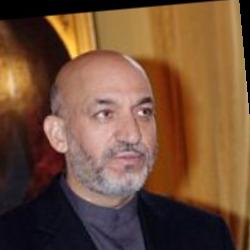 Deep funneled image of Hamid Karzai