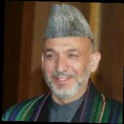 Deep funneled image of Hamid Karzai