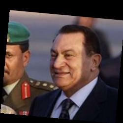 Deep funneled image of Hosni Mubarak
