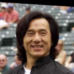 Deep funneled image of Jackie Chan