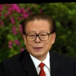 Deep funneled image of Jiang Zemin