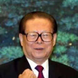 Deep funneled image of Jiang Zemin