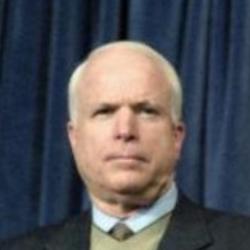 Deep funneled image of John McCain