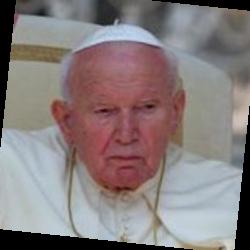 Deep funneled image of John Paul II
