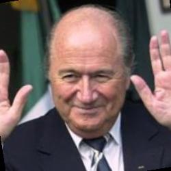Deep funneled image of Joseph Blatter