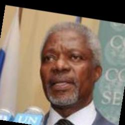 Deep funneled image of Kofi Annan